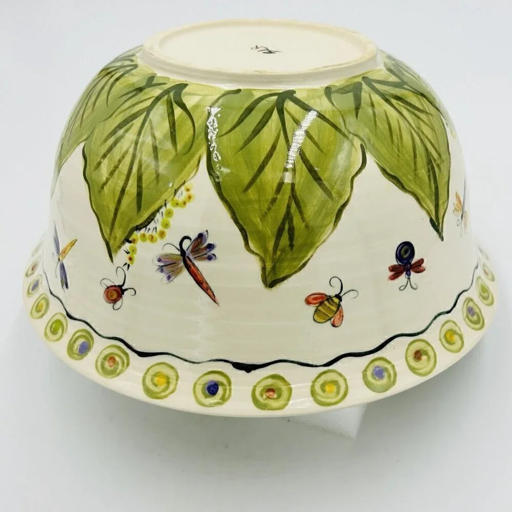Hand Painted Art Pottery 11” x 5